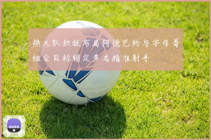 热火队积极布局阿德巴约与字母哥组合目标锁定多名精准射手
